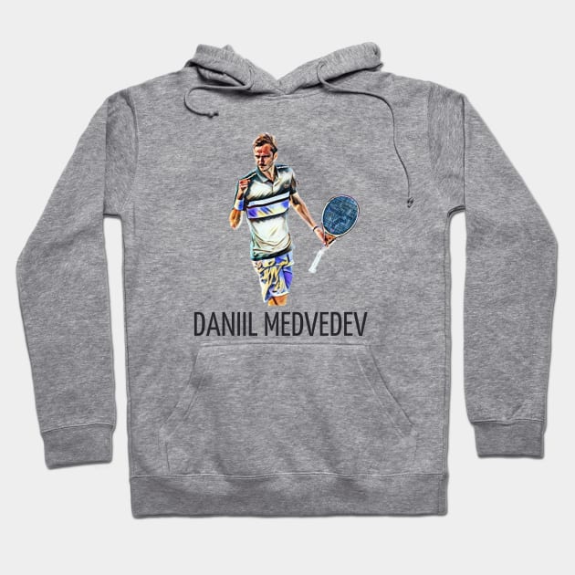 Daniil Medvedev Hoodie by BorodinaAlen